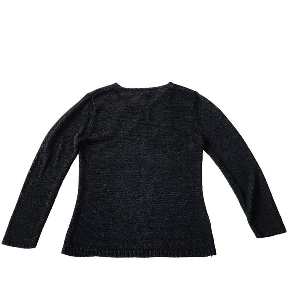 Ann Taylor Loft Black Sweater Size Medium - Picture 3 of 10